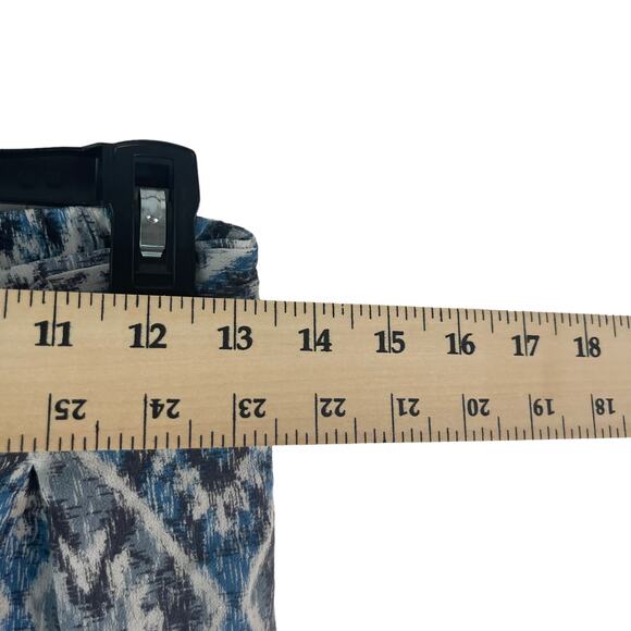 Anthropologie Skies Are Blue Women's Size Small Flowy Printed Blue Tie Shorts - Picture 5 of 8